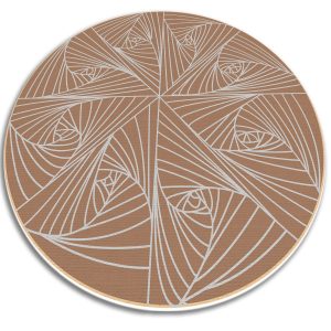 Okrągły dywan do domu – Pajęcza sieć 150 cm 390448