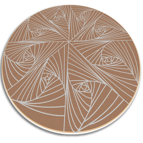 Okrągły dywan do domu - Pajęcza sieć 70 cm 390538