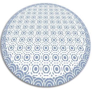 Okrągły dywan do domu – Powtarzalne kółeczka 90 cm 390826