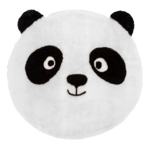 Okrągły dywan dziecięcy 100 cm biały Panda 783323