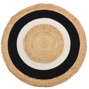 Okrągły dywan jutowy boho 120 cm 783314 Okrągły dywan jutowy boho 120 cm 783314
