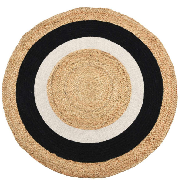 Okrągły dywan jutowy boho 120 cm 783314