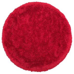 Okrągły dywan shaggy 140 cm czerwony 59511 Okrągły dywan shaggy 140 cm czerwony 59511