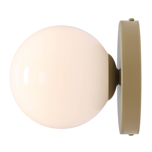 Okrągły kinkiet ścienny BALL 1126C12_S Aldex szklany biały 186965