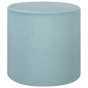 Okrągły puf welurowy miętowy 169636 Okrągły puf welurowy miętowy 169636