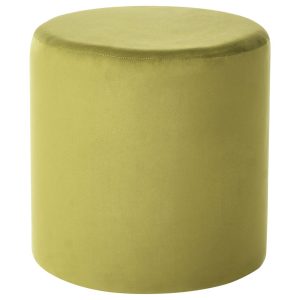 Okrągły puf welurowy oliwkowy zielony 752818 Okrągły puf welurowy oliwkowy zielony 752818