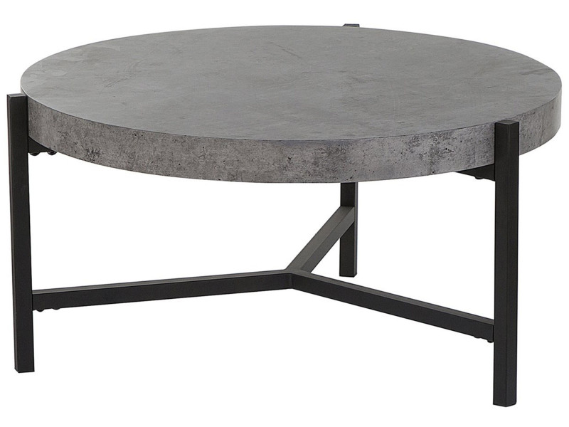 Okrągły stolik kawowy 70 cm beton szary 63216