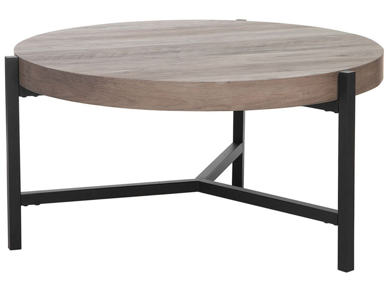 Okrągły stolik kawowy 70 cm jasne drewno 280150