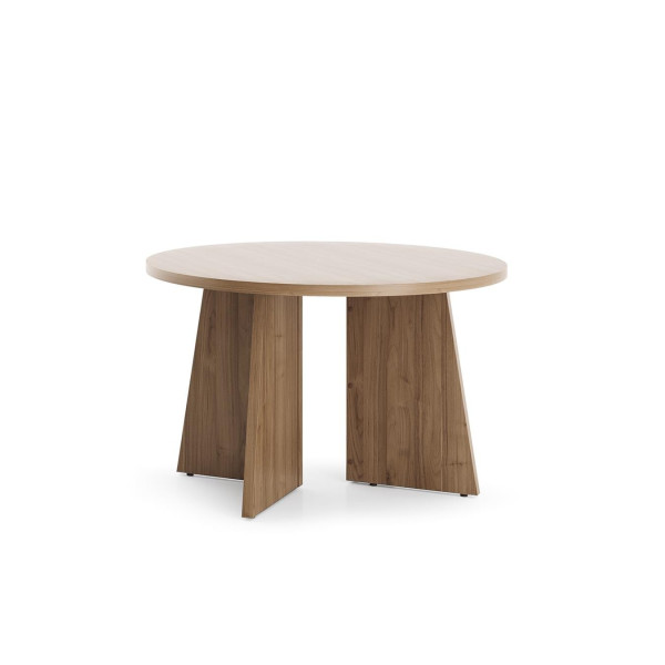 Okrągły Stolik Kawowy AURENA AU7 75x47 cm Ława do Salonu Orzech Royal 1078368
