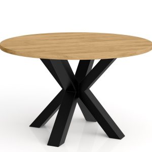 Okrągły stolik kawowy NEO średnica blatu 58 cm- dąb hikora 727332