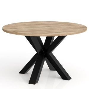Okrągły stolik kawowy NEO średnica blatu 58 cm – dąb sonoma 727220