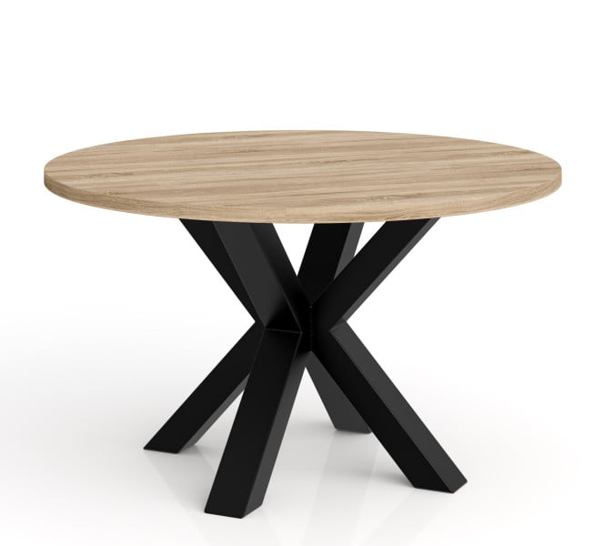 Okrągły stolik kawowy NEO średnica blatu 58 cm - dąb sonoma 727220