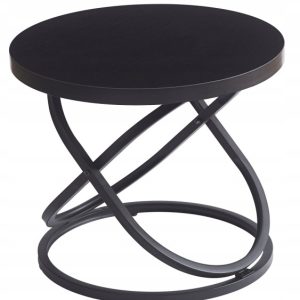 Okrągły stolik kawowy nowoczesny ława loft Galaxy fi 50 cm czarny 994691