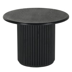 Okrągły stolik kawowy ROMA 60cm czarny do salonu kawowy 383241
