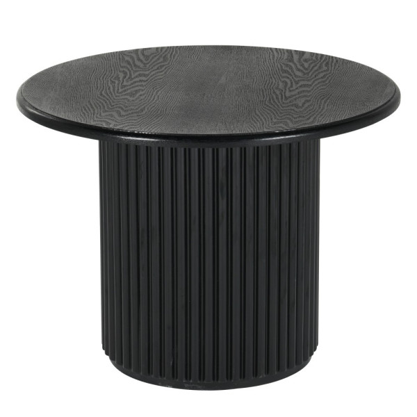 Okrągły stolik kawowy ROMA 60cm czarny do salonu kawowy 383241