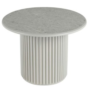 Okrągły stolik kawowy ROMA 60cm szary do salonu kawowy 383242