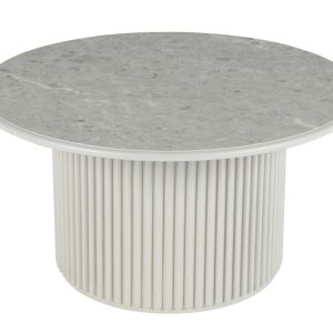 Okrągły stolik kawowy ROMA 80cm szary do salonu kawowy 383275