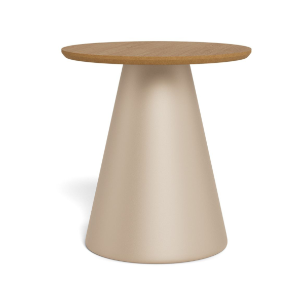 Okrągły stolik kawowy Soli 45 cm beżowy 859625