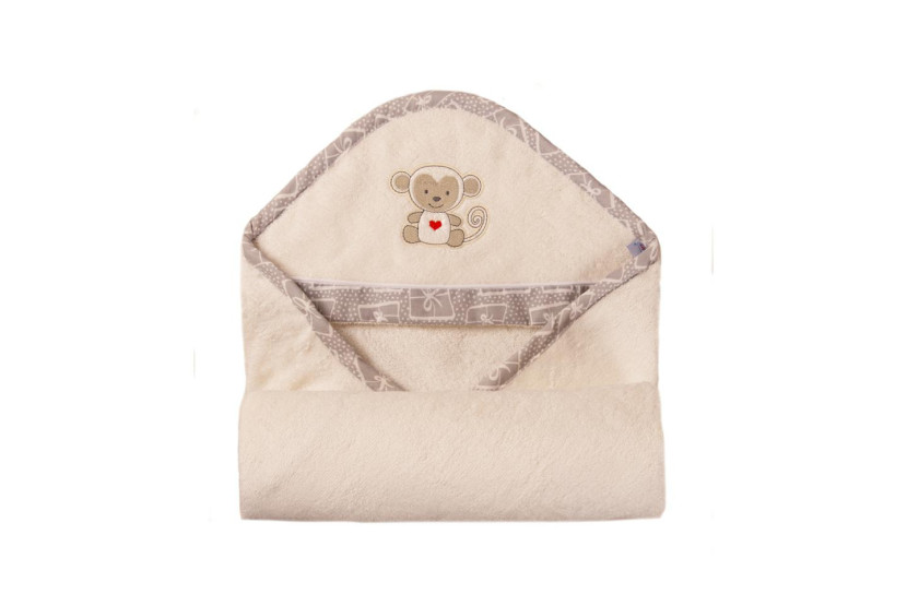 Okrycie kąpielowe niemowlęce 100x100 Bamboo kremowy 773110