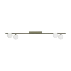 Oliwkowa Lampa Sufitowa Listwa Tk Lighting Imelo 4Xg9 Klosze Kule Białe 964168 Oliwkowa Lampa Sufitowa Listwa Tk Lighting Imelo 4Xg9 Klosze Kule Białe 964168