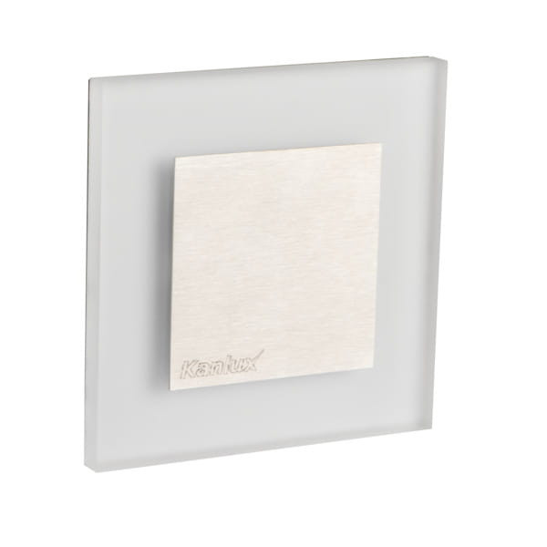 Oprawa lampa schodowa APUS biało-srebrny LED 0.8W 6500K 15lm IP20 Kanlux 1030747