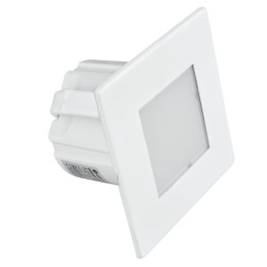 Oprawa lampa schodowa biały LED 1.2W biały neutralny 40lm IP20 DPM 1030800 Oprawa lampa schodowa biały LED 1.2W biały neutralny 40lm IP20 DPM 1030800