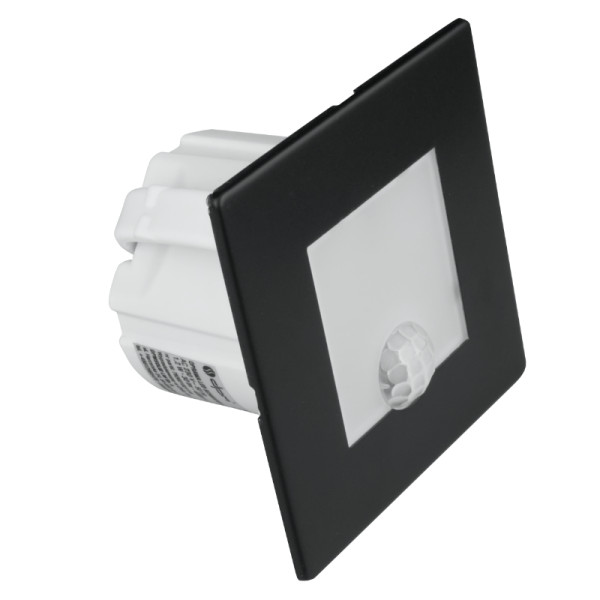 Oprawa lampa schodowa czarno-biały LED 1,2W biały neutralny 30lm IP20 DPM 1030874