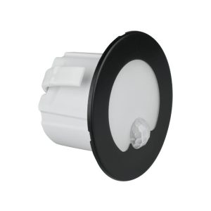 Oprawa lampa schodowa czarno-biały LED 1.2W biały neutralny 40lm IP20 DPM 1030879 Oprawa lampa schodowa czarno-biały LED 1.2W biały neutralny 40lm IP20 DPM 1030879