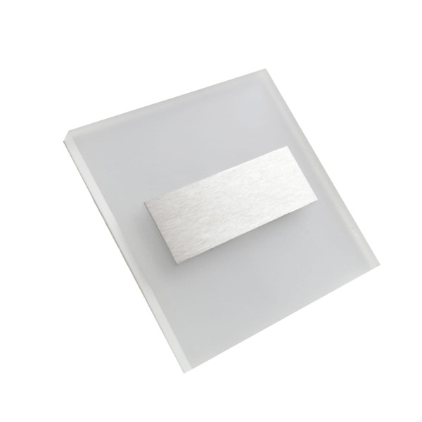 Oprawa lampa schodowa LUMI srebrno-biała LED 0.6W 3000K 13lm Eko-Light 1030869