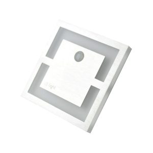 Oprawa lampa schodowa QUADRO biało-srebrna LED 0.6W 6500K 15lm Eko-Light 1030833 Oprawa lampa schodowa QUADRO biało-srebrna LED 0.6W 6500K 15lm Eko-Light 1030833