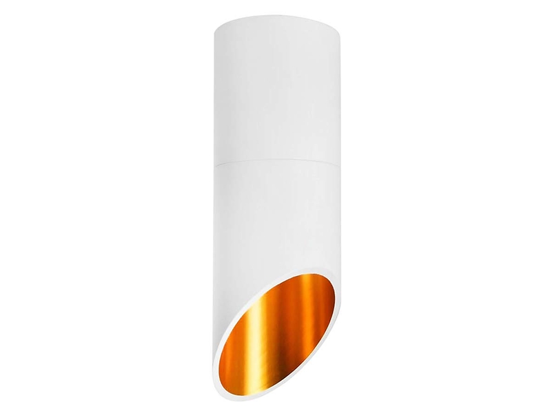 Oprawa natynkowa Saratoga S 20 cm aluminiowa biało-złota 25418