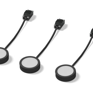 Oprawa podszafkowa 3 szt. Puck LED aluminiowa czarna 54342
