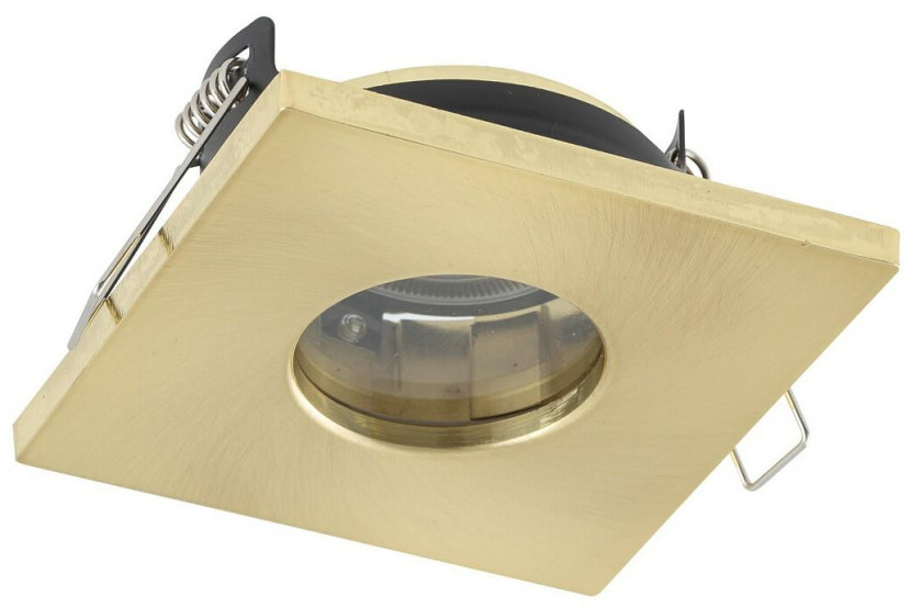 Oprawa podtynkowa BAHIA złota 1xGU10 IP44 nowoczesna aluminiowo-szklana 1046374