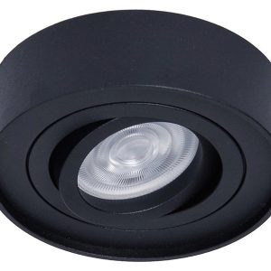 Oprawa podtynkowa Nusa aluminiowa 9,6 cm czarna 45142 Oprawa podtynkowa Nusa aluminiowa 9,6 cm czarna 45142