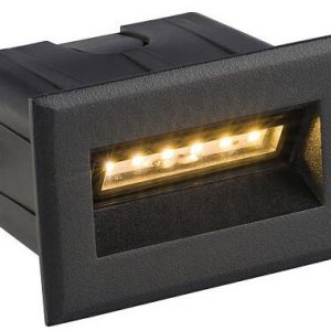 Oprawa podtynkowa zewnętrzna BAY czarna aluminium LED 8,5 cm 1068241
