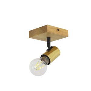 Oprawa ścienno-sufitowa LL ANBLIN G EL-1l E27 66576 LightLogic złota 958733