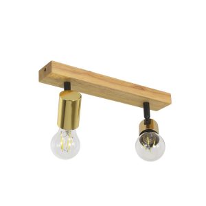 Oprawa ścienno-sufitowa LL ANBLIN G EL-2l E27 66577 LightLogic złota 958737