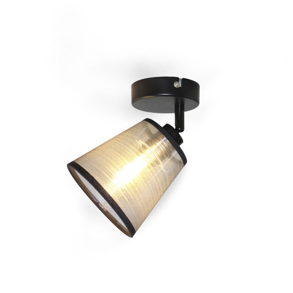 Oprawa ścienno-sufitowa LL HELLOR EL-1I E14 66545 LightLogic tkanina 964552