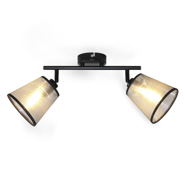 Oprawa ścienno-sufitowa LL HELLOR EL-2I E14 66546 LightLogic tkanina 964572