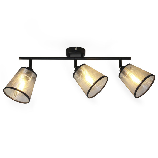 Oprawa ścienno-sufitowa LL HELLOR EL-3I E14 66547 LightLogic tkanina 964557