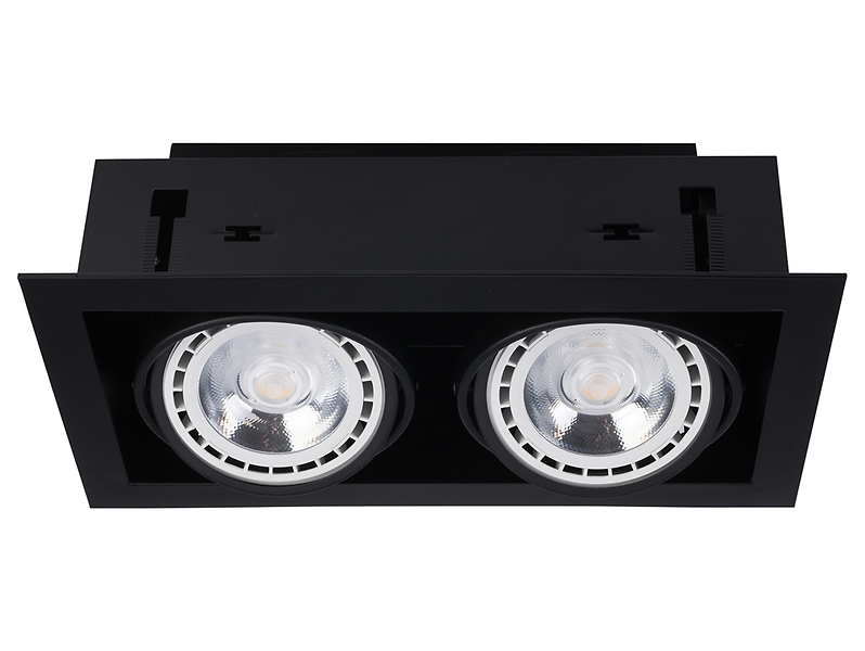 Oprawa stropowa Downlight stalowa czarna 25693