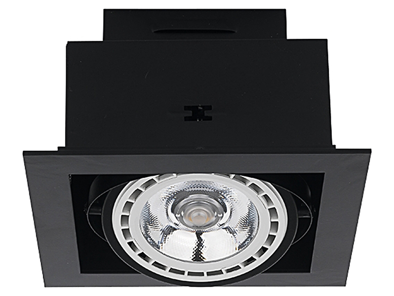 Oprawa stropowa Downlight stalowa czarna 25692