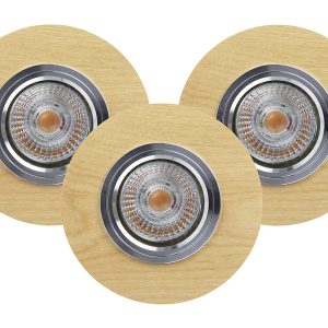 Oprawa stropowa Vitar 3-punktowa drewniana brązowa 33953 Oprawa stropowa Vitar 3-punktowa drewniana brązowa 33953
