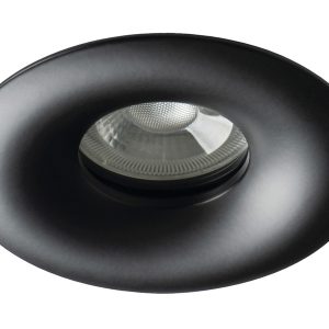 Oprawa sufitowa podtynkowa Droxy aluminiowa czarna 51484