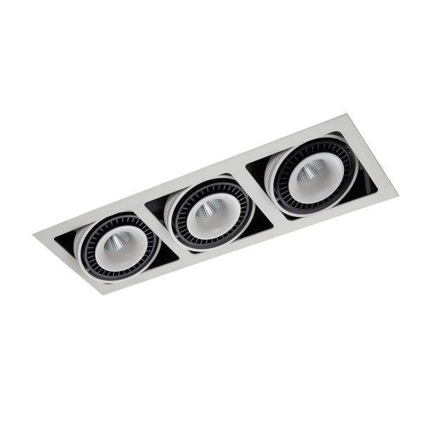 Oprawa wpuszczana ALESSO biało-czarna LED 54W 3000K 4100lm IP20 Italux 917834