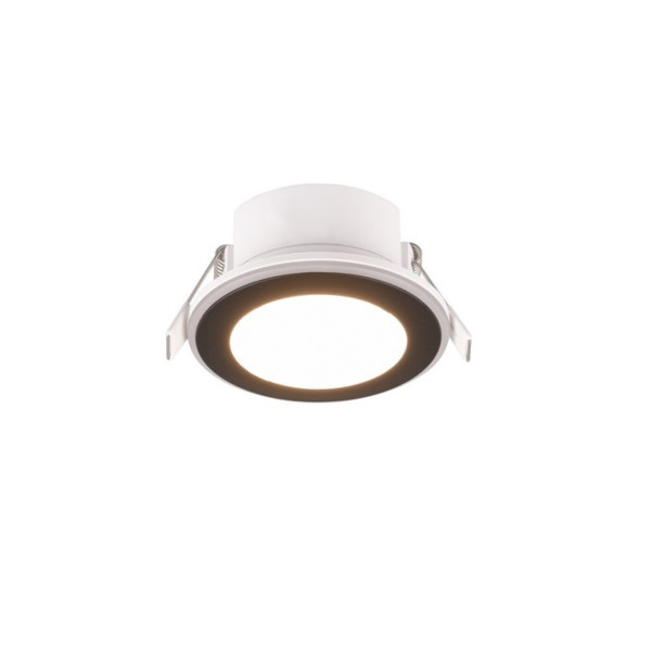 Oprawa wpuszczana ARGUS okrągła czarna LED 5W Ciepła biel 350lm IP20 Trio 916797