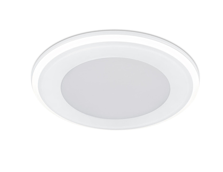 Oprawa wpuszczana AURA okrągła biała LED 10W Ciepła biel 1040lm IP20 Trio 1050609