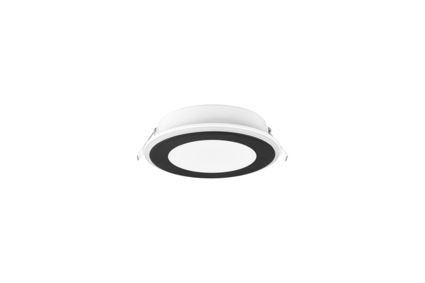 Oprawa wpuszczana AURA okrągła czarno-biała LED 10W 3000K 1040lm IP20 Trio 916760