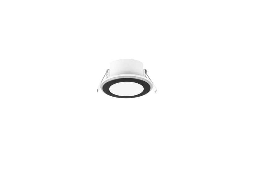 Oprawa wpuszczana AURA okrągła czarno-biała LED 5W 3000K 450lm IP20 Trio 916740
