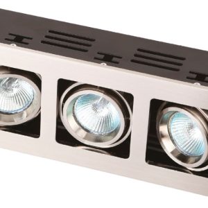 Oprawa wpuszczana BOX srebrny 3xGU5.3x10W wym:11x28x11cm IP20 Maxlight 1050659